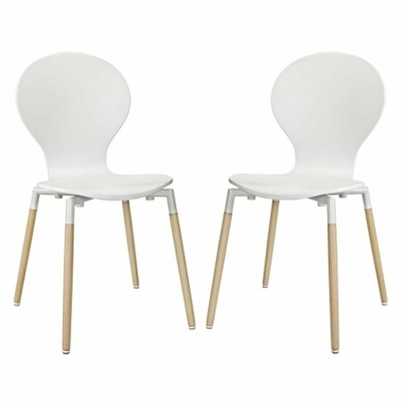 EAST END IMPORTS Path Dining Chair - White, 2PK EEI-1368-WHI